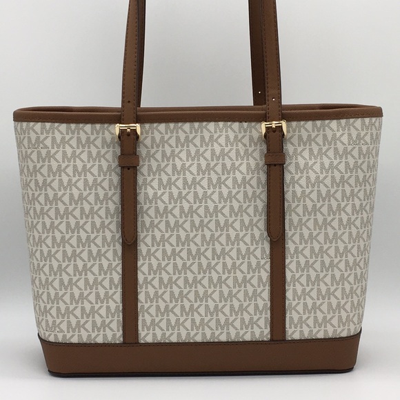 MICHAEL KORS SM TZ SHOULDER TOTE VANILLA - Picture 3 of 8